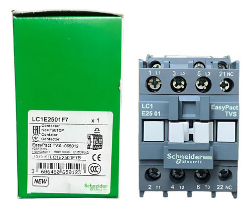 Contator 3p Easypact Tvs 25a 1nf 110vca Lc1e2501f7 Schneider 127v