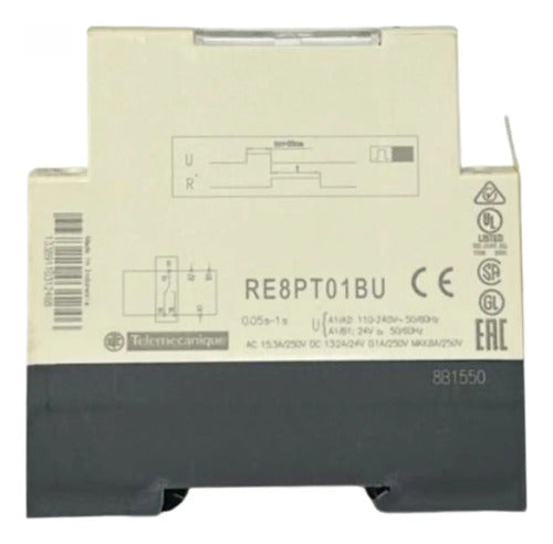 Rele Temporizador Re8pt01butq 0,1-3s 24-240vca Schneider 24/240vca