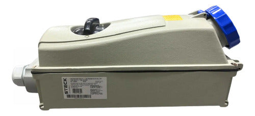Tomada De Sobrepor 2p+t 125a 200/250v 6h Azul S3606d Steck Azul