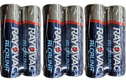 Pilha Rayovac Alcalina Aa 1,5v Lr6 Kit Com 06 Peças