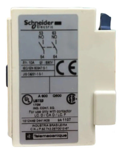 Kit Com 2: Bloco De Contato Auxiliar 2na Ladn20 Schneider
