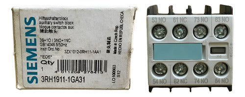 Bloco De Contato Auxiliar 3na+1nf 3rh1911-1ga31 Siemens -