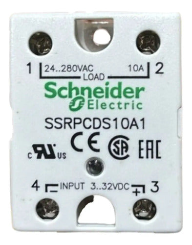 Relé De Estado Sólido 10a Ssrpcds10a1 Schneider 24-280vca / 32vcc
