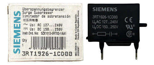 Kit Com 3: Supressor Para Contator 3rt1926-1cd00 Siemens