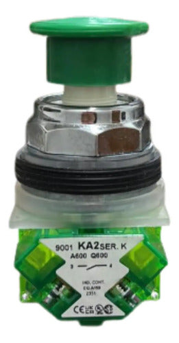 Botão 30mm Metálico 1na Verde 9001kr24gh5 Schneider Verde 1na