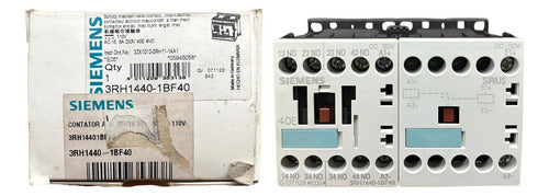 Contator Auxiliar 4na 110v 3rh1440-1bf40 Siemens 127v