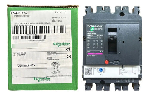Disjuntor Tripolar 25a Nsx100h-ma25 Lv429762 Schneider