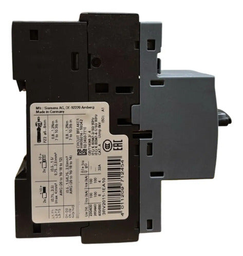 Disjuntor Motor 3rv2011-1ea10 2,8-4,0a Siemens Não Informado 50