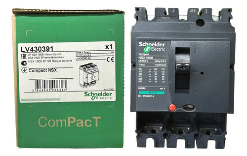 Estrutura Disjuntor Nsx160s Tripolar Lv430391 Schneider