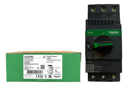 Disjuntor Termomagnético 30-40a Gv3p40 (modelo Nv) Schneider - 50/60hz
