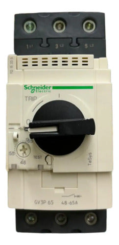 Disjuntor Motor Termomagnetico 48-65a Gv3p65 Schneider