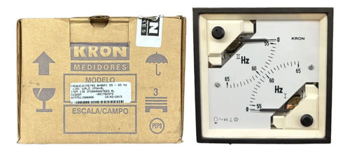 Frequencimetro Bh96pi 55 A 65hz Duplo 115v Ip54 Kron Novo!