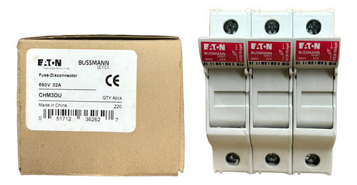 Porta Fusivel 10x38 Z-sh/3 (chm3du) Eaton 690v