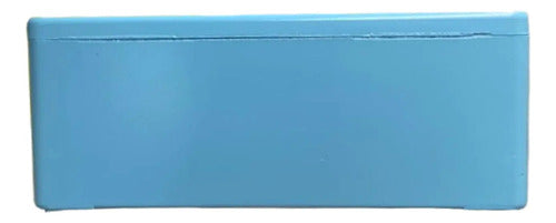 Botoeira Metalica Vazia 22mm 2 Furos Azul Xapm2202 Schneider Azul