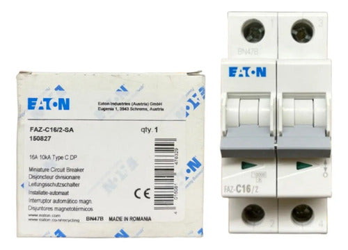 Disjuntor Bipolar Faz-c16/2-sa 16a Eaton