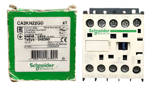 Contator Auxiliar 2na+2nf 125vcc Ca3kn22gd Schneider 125vcc