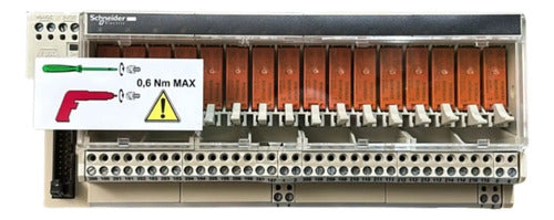 Interface 16 Saidas Rele Plugin C/ Led Abe7r16t212 Schneider