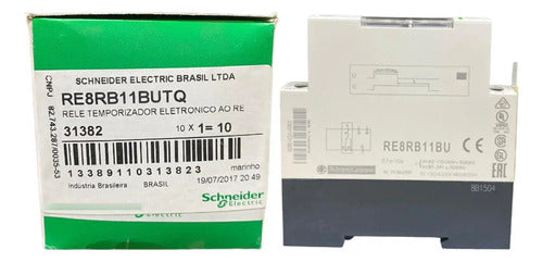 Rele Temporizador 1na+1nf 0,1-10s 24-240vca Re8rb11bu Novo!