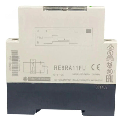 Rele Temporizador Rep. 0,1-10s/110-240v Re8ra11fu Schneider 240