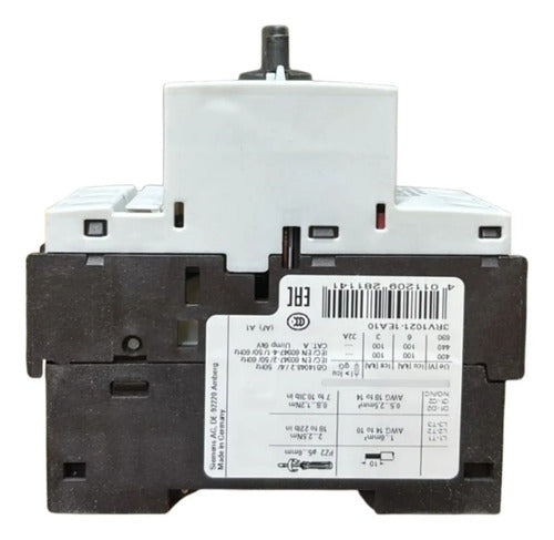 Disjuntor Motor 3rv1021-1ea10 2,8-4,0a Siemens