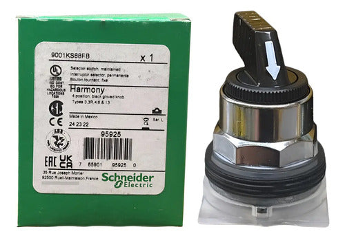 Cabeçote Metálico Chave Seletora 30mm 9001ks88fb Schneider
