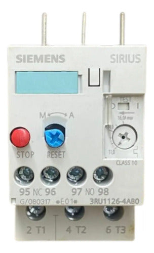 Relé De Sobrecarga Térmico 11-16a 3ru1126-4ab0 Siemens