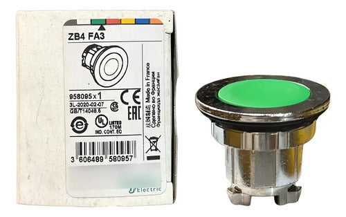 Kit Com 3: Cabeçote Para Botão Faceado Vd Zb4fa3 Schneider Verde 0