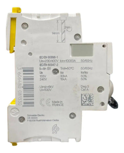 Disjuntor Acti9 Ic60h 1p Curvab 6a 230v A9f83106 Schneider