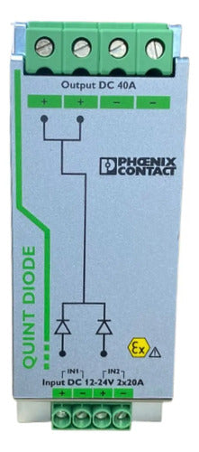 Modulo De Redundância Quint-diode/12-24dc/2x20/1x40 2320157