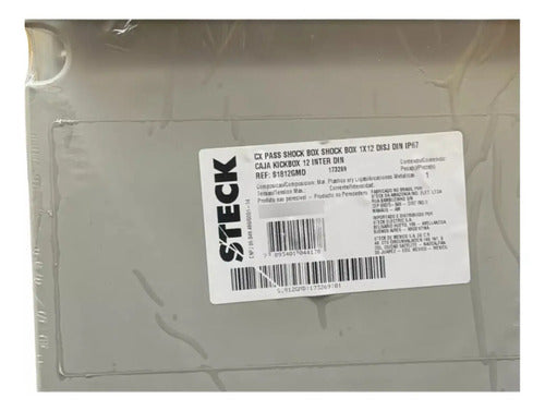 Caixa De Passagem Shock Box 1x12 Disjuntores S1812gmd Steck Cinza