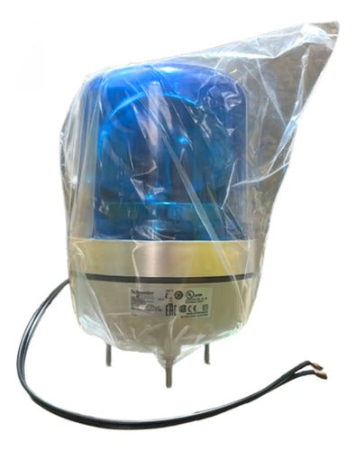 Farol Rotativo Led 106mm Azul 24vca/cc Xvr10b06 Schneider