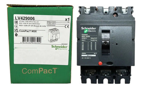 Estrutura Disjuntor Nsx100n Tripolar Lv429006 Schneider
