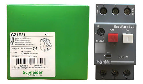 Disjuntor Motor Termomagnético 17-23a Gz1e21 Schneider 690v 50/60 Hz