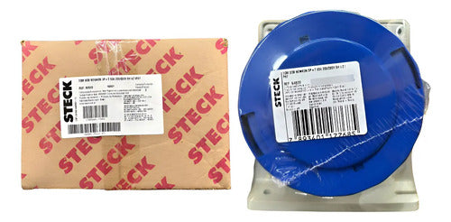 Tomada Sobrepor N4509 63a 3p+t 200/250v 9h Ip67 Azul Steck Azul