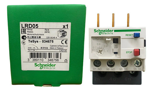 Relé De Sobrecarga Térmica 0.63-1a 1na+1nf Lrd05 Schneider -