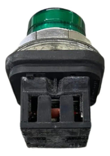 Botão Sinaleiro 30mm Verde Xb3bv73 Telemecanique Verde -