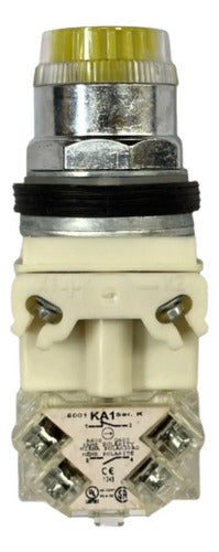 Botão 30mm Metálico 1naf Amarelo 9001k1l7lyyh13 Schneider Amarelo