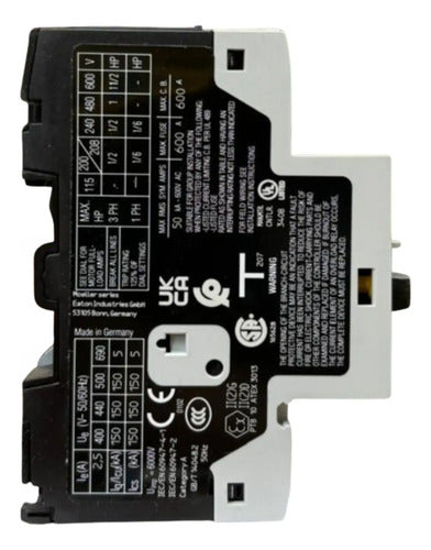 Disjuntor Motor Pkzm0-2,5 1,6-2,5a Eaton - 50/60hz