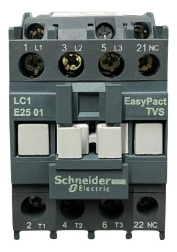 Contator 3p Easypact Tvs 25a 1nf 24vca Lc1e2501b7 Schneider 24v