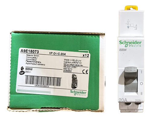 Comutador Acti9 Issw 3 Posicoes 20a 230v A9e18073 Schneider Branco 230 V