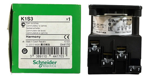 Botao Para 3 Contatos Sem Cames 45 90g 12a K1s3 Schneider Preto 690v