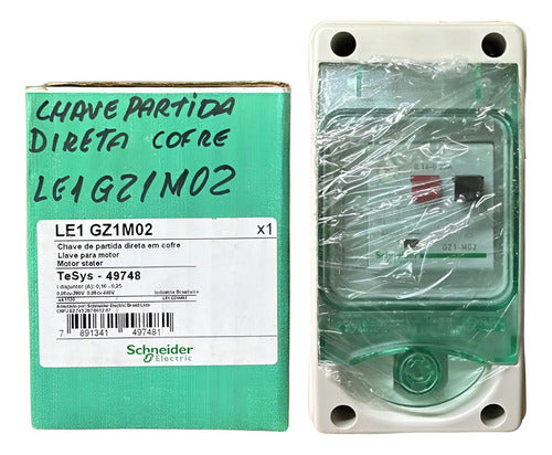 Chave De Partida Le1gz1m02 0,16-0,25a Schneider