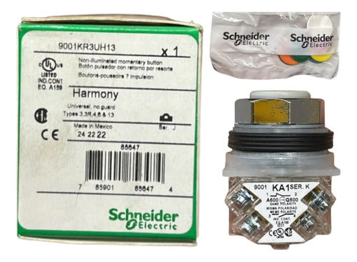 Botão 30mm Saliente Multicor 1na+1nf 9001kr3uh13 Schneider