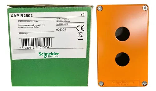 Botoeira Metalica Vazia 22mm Laranja Xapr2502 Schneider Laranja