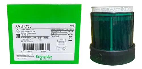 Módulo Luminoso Ø70 Para Xvb Contínuo Verde 250v Xvbc33 Verde 250v