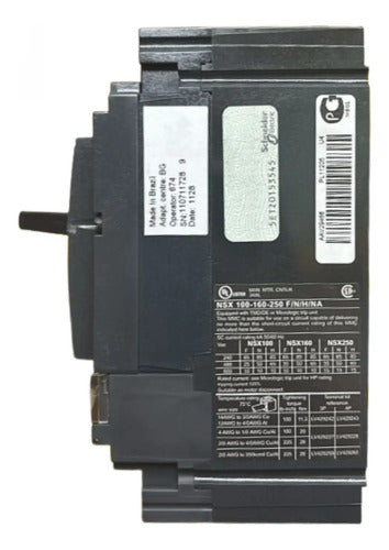 Disjuntor 3p Nsx160h-tm160d 160a 3d Lv430670 Schneider