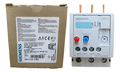 Relé De Sobrecarga Térmico 3ru1136-1hb0 5,5 - 8 A Siemens Não Informado