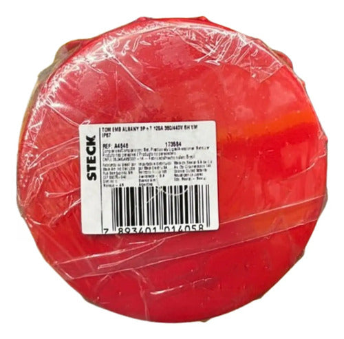 Tomada A4646 125a 3p+t 380/440v Vermelha Ip67 Steck Vermelho