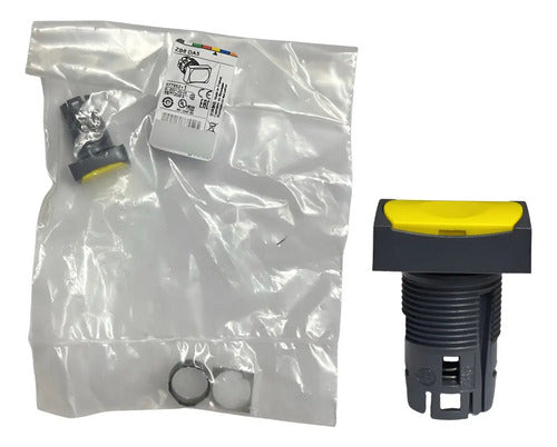 Kit Com 2: Cabeçote P/ Botão 16mm Luminoso Zb6da5 Schneider Amarelo 0