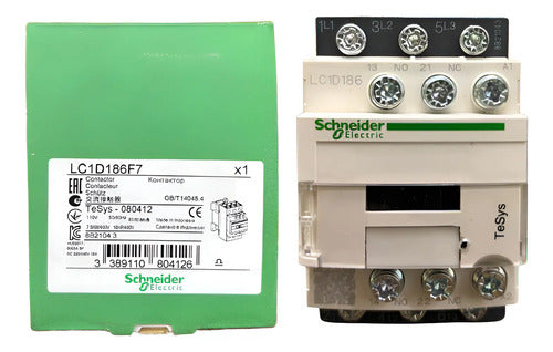 Contator Lc1d186f7 3p 18a Ac-3 110vca 1na+1nf Schneider 110v
